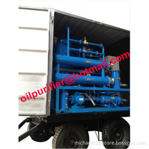 Mobile Trailer Transformer Oil Purification Machine